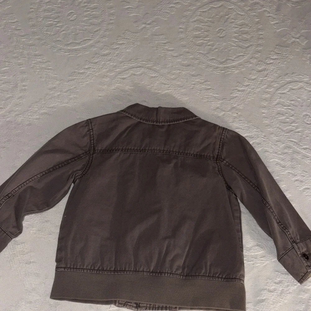 Gently Loved Genuine Kids OshKosh Kids Gray /Olive Greenish Jean Jacket